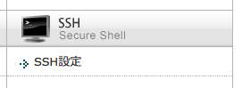 サーバーパネルの SSH