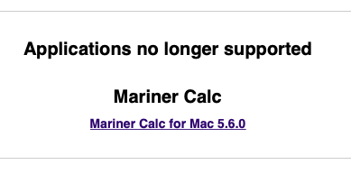 Mariner Calc download